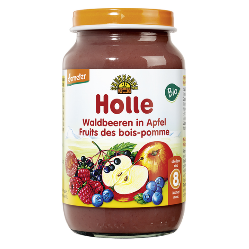 Buy Baby Food Apple With Forest Fruits Organic 2 G Bio Natural Baby Holle