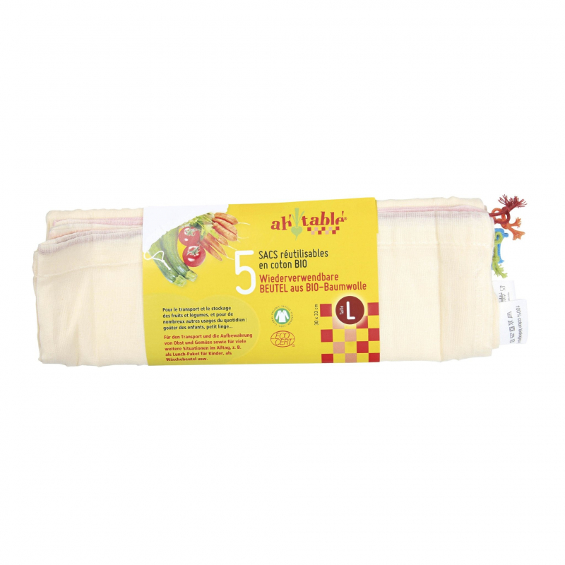 sac pour fruits et legumes reutilisables
