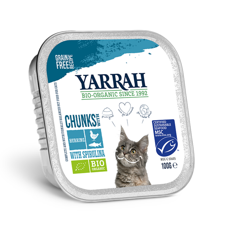 Acheter Bouchees Poisson Chat Nourriture Biologique Sain Yarrah