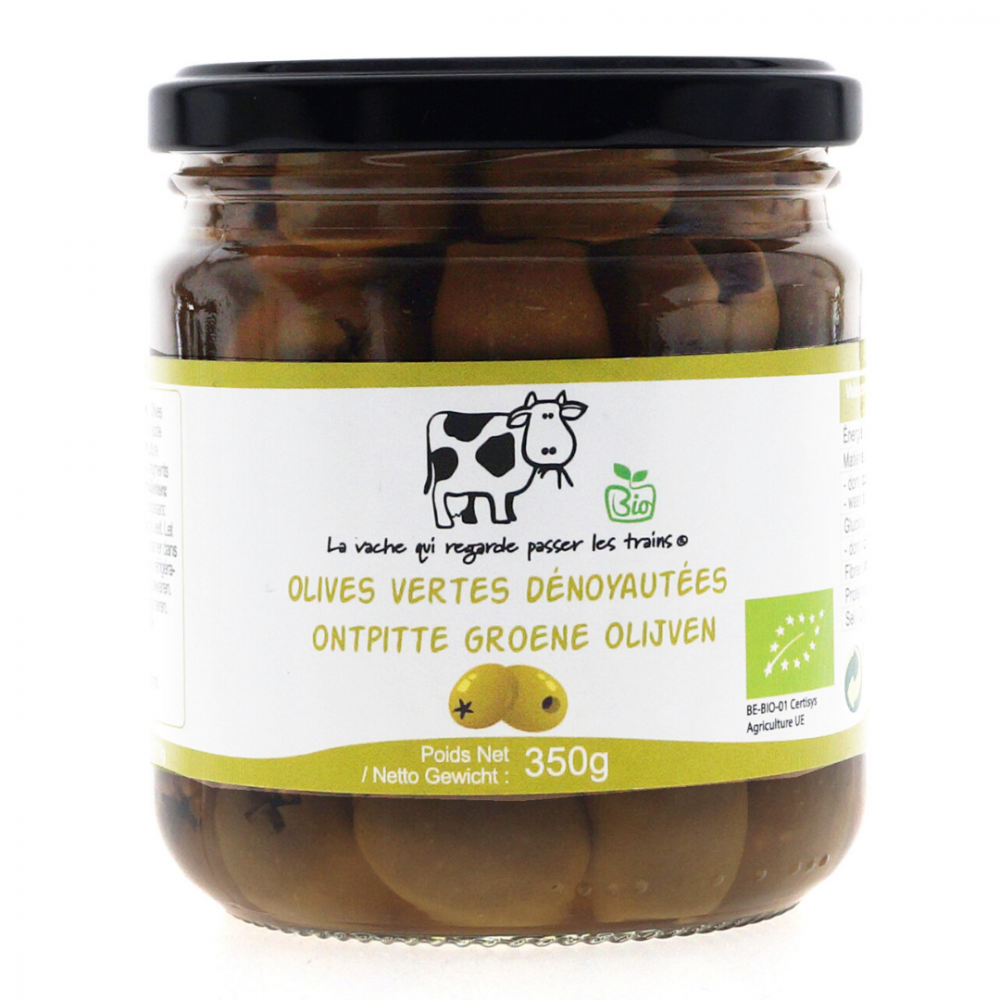 Acheter Olives Vertes Denoyautees Naturelles Biologique La Vache