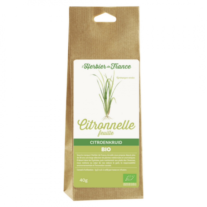 Feuilles De Citronnelle Bio L Herbier De France 40g Feuilles De Citronnelle Bio L Herbier De France 40g