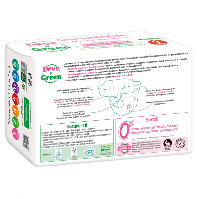 Buy Hypoallergenic Diapers T4 7 To 14kg Baby Love Green