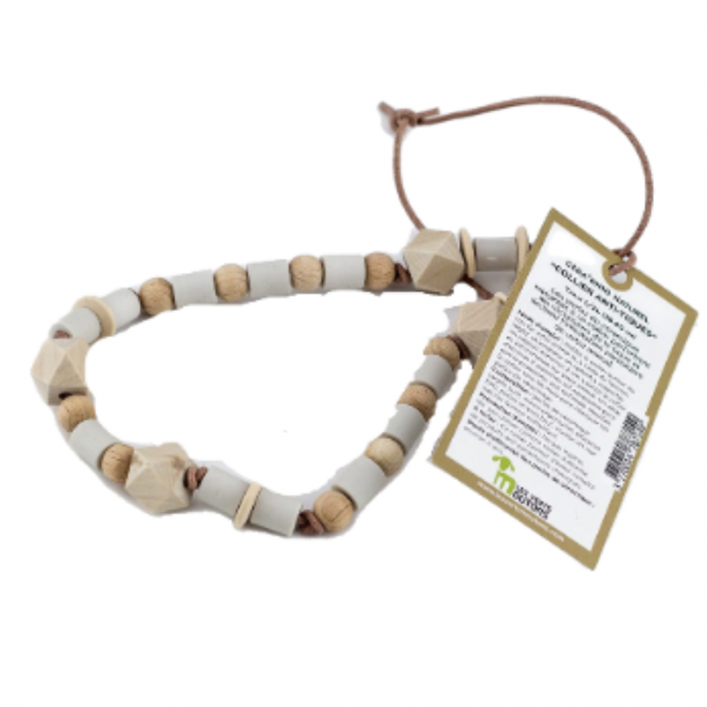Buy Ceramic Anti-tick Necklace S/M Natural on Kazidomi