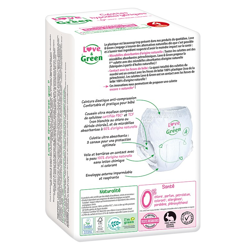 Buy Love Green Panties Hypoallergenic T4 9 kg 28 Panties