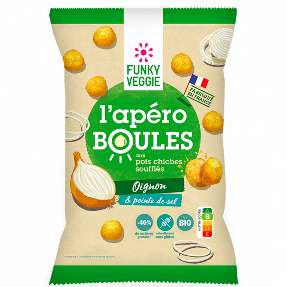 Acheter Aperitif Croustillant Pois Chiches Souffles Herbes Bio Funky Veggie