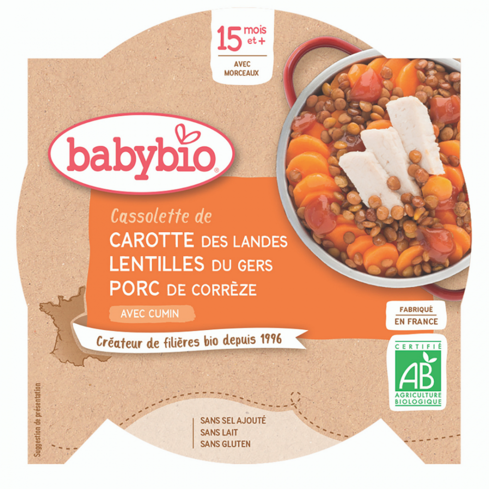 Buy Carrot Lentil Pork Plate 15 Months On Kazidomi