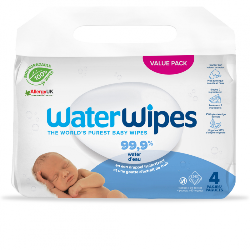 Acheter Lingettes Bebe Eau Extrait Pamplemousse Sur Kazidomi