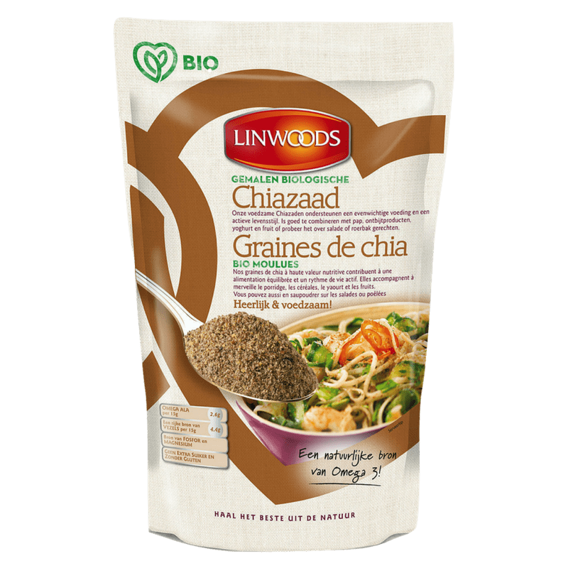 linwoods graines de chia moulues 200g