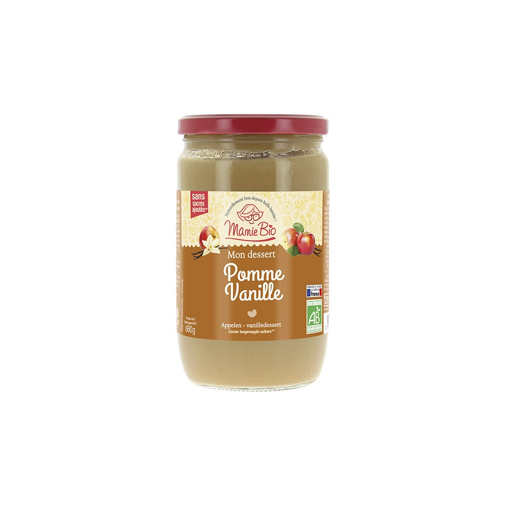 Buy Appel Vanilla Puree Compote Mami Bio Without Added Sugar