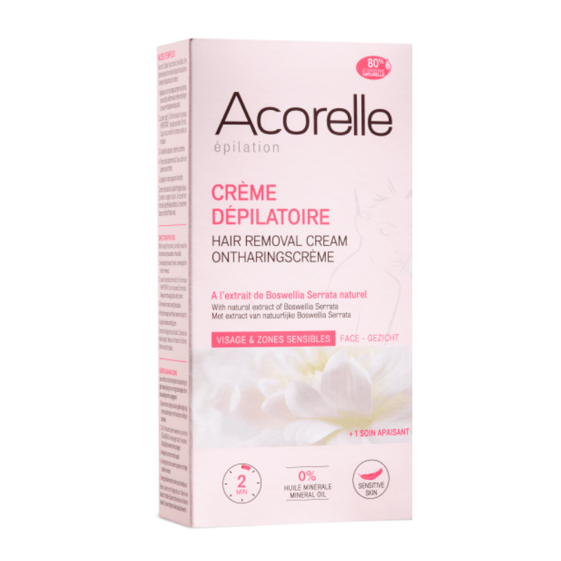 Buy Organic Hair Removal Face Sensitive Areas 75ml Acorelle