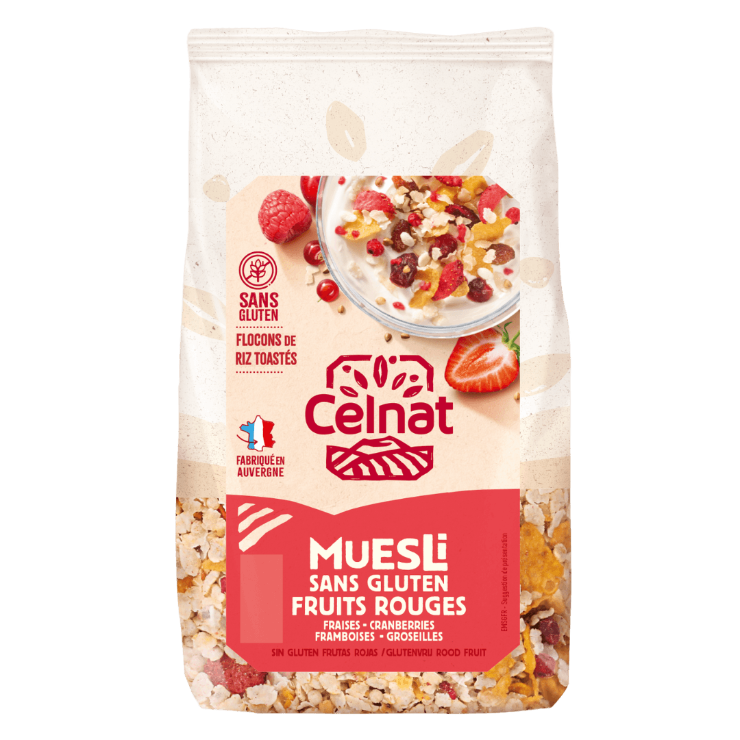 Achetez Muesli Sans Gluten Fruits Rouges sur Kazidomi