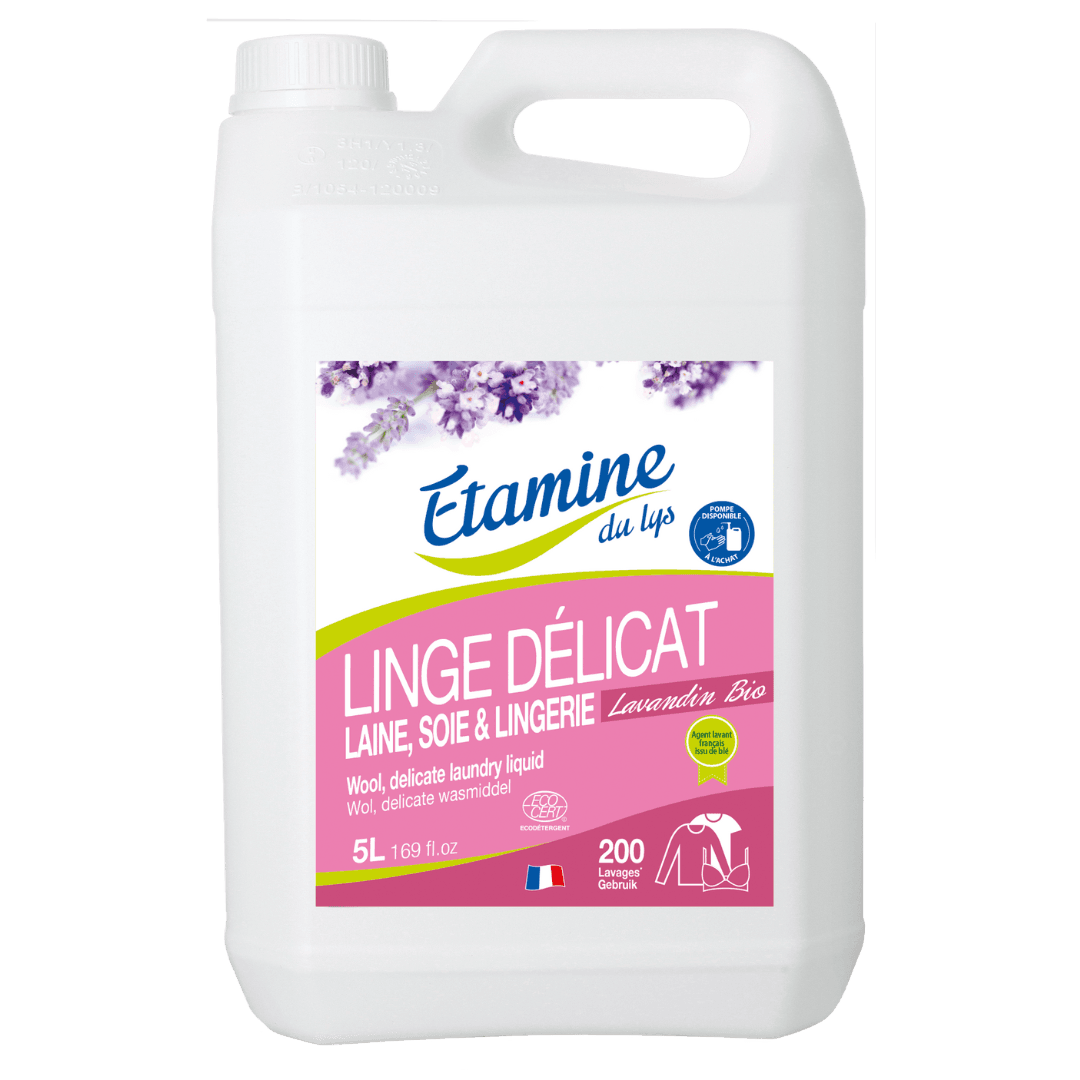Lessive liquide douce pour lingerie, détachante et détachante