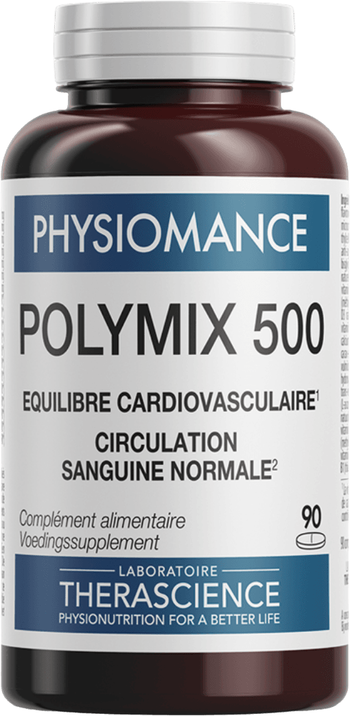 Physiomance Polymix 500 TheraScience - Complément Cardio-vasculaire - 90 Gélules - Date Péremption 04/2027