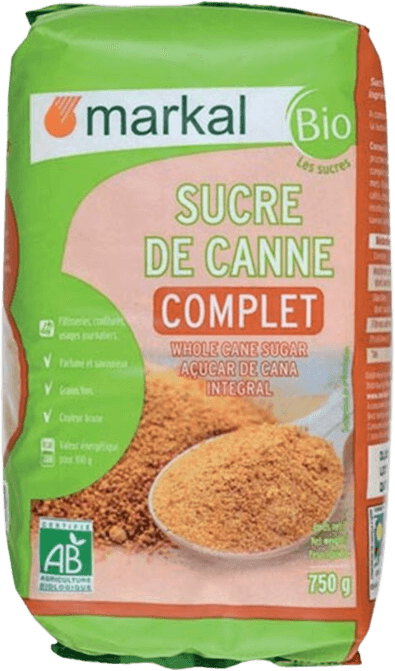 Sucre Complet de Canne Biologique non raffiné - 400 g bio - dégustation,  cuisine