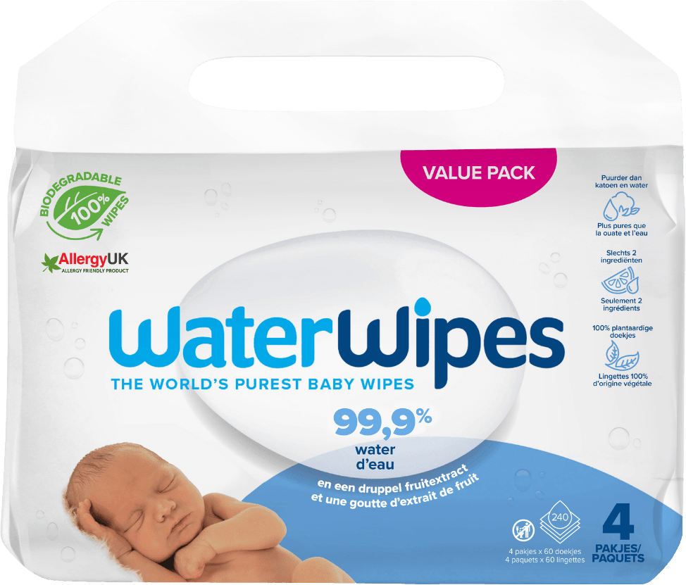 WATERWIPES - 60 LINGETTES POUR BEBE