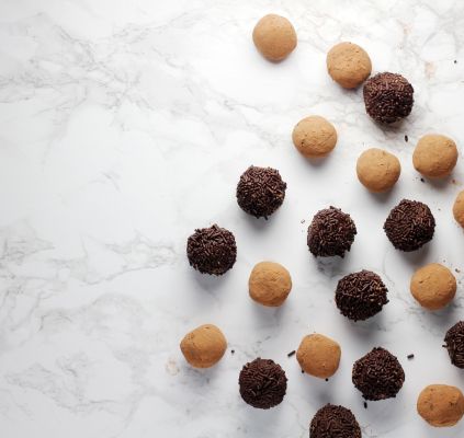 Truffes fondantes sans cuisson