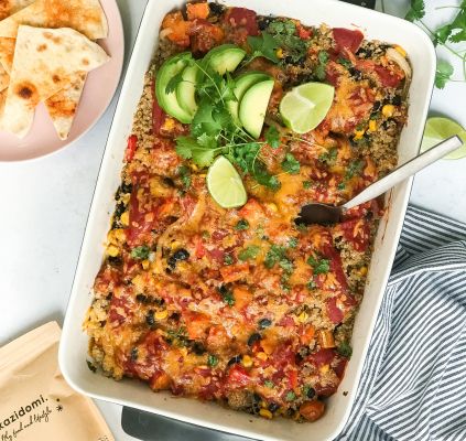 Enchiladas au quinoa blanc