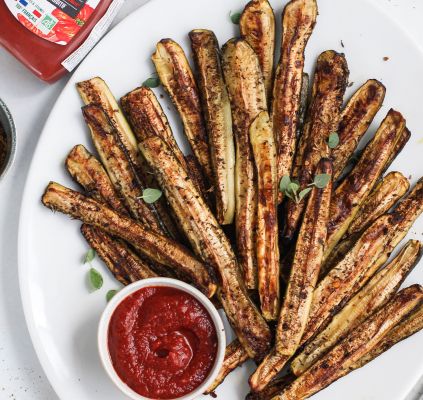 Frites de courgettes à l'incroyable Ketchup