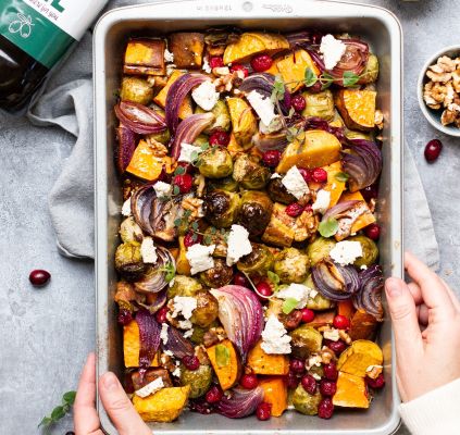 Légumes au four et sa marinade de mandarine