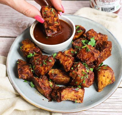 Tofu wings grillés au barbecue