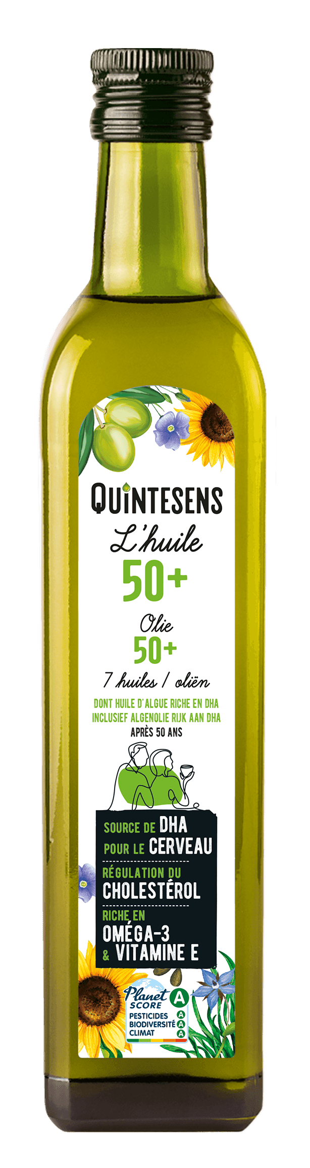 Mélange de 6 Huiles pour les Senior 50 ans + Bio 500ml Quintesens | -15% sur Kazidomi