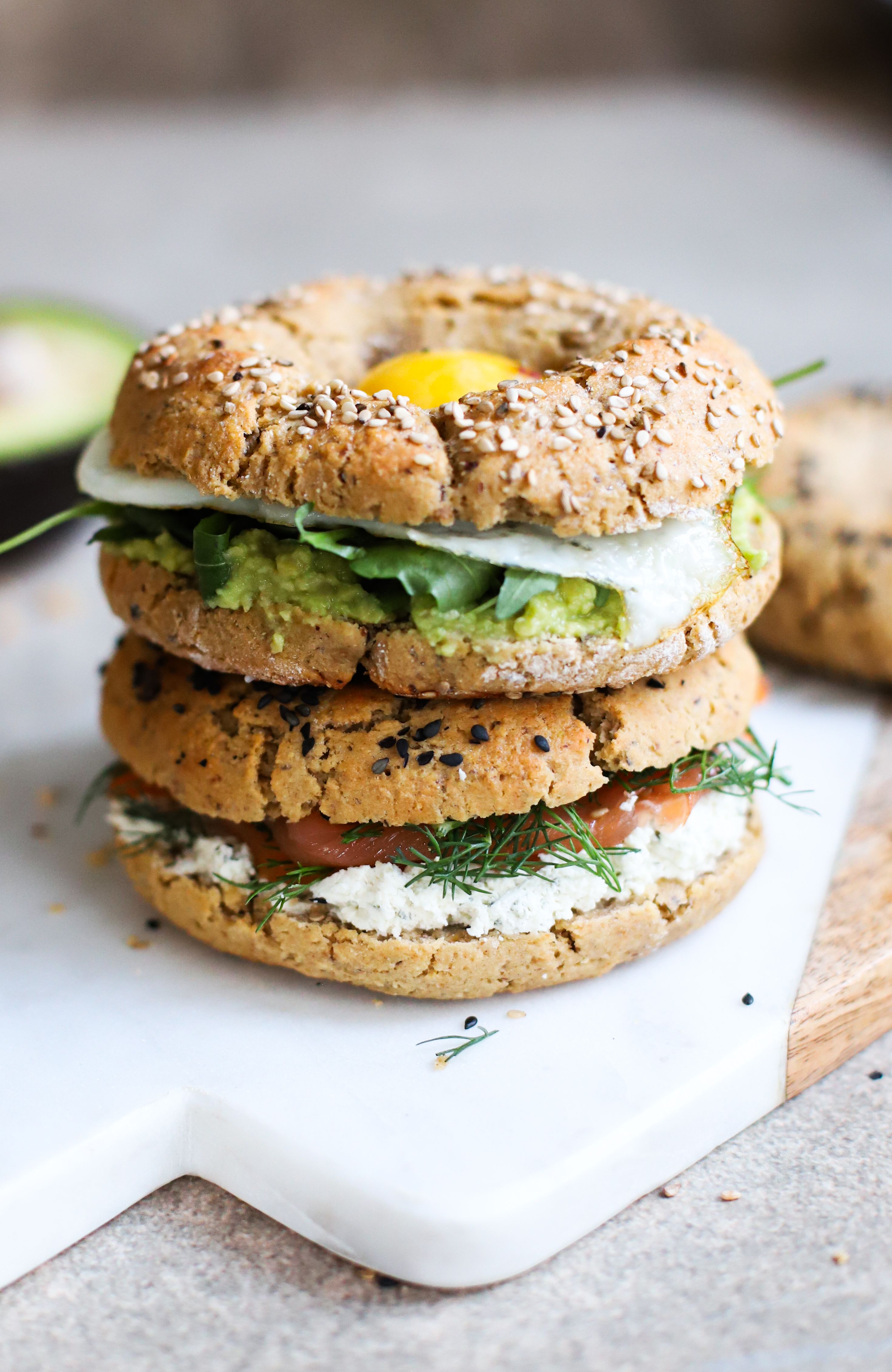 Eiwitrijke bagels