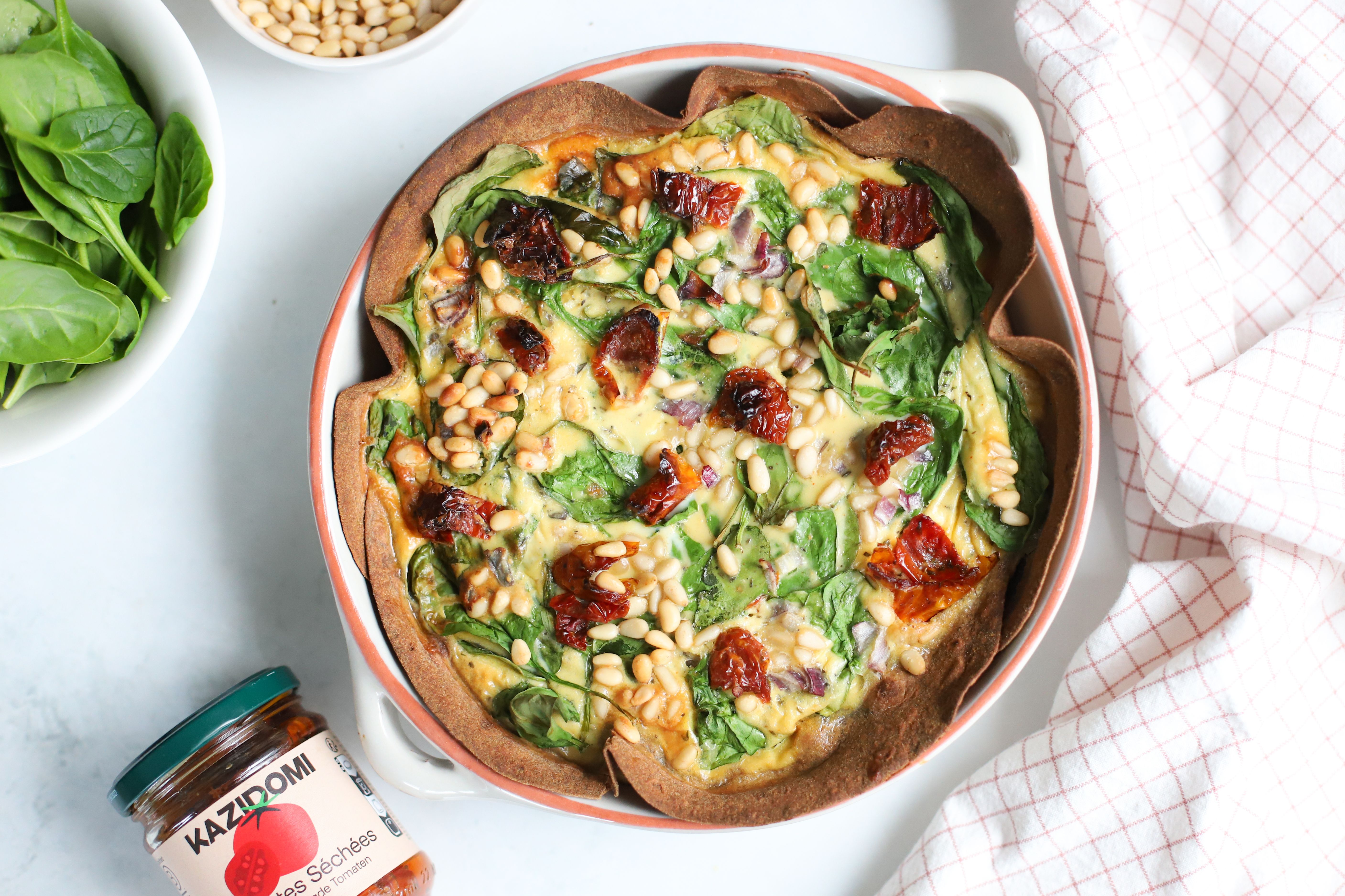 Wrap quiche healthy