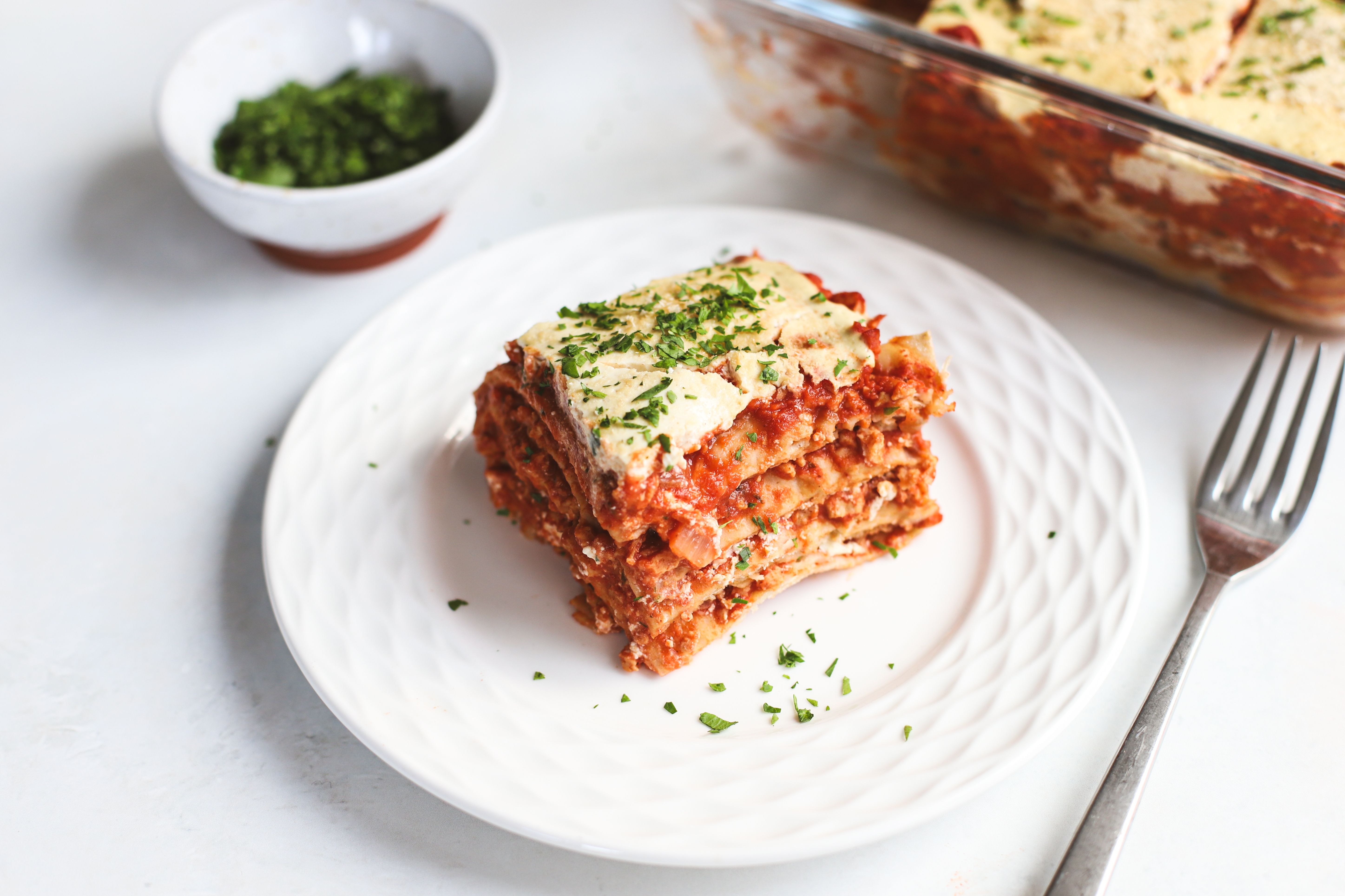 Lasagne végétale aux wraps et haché de soja