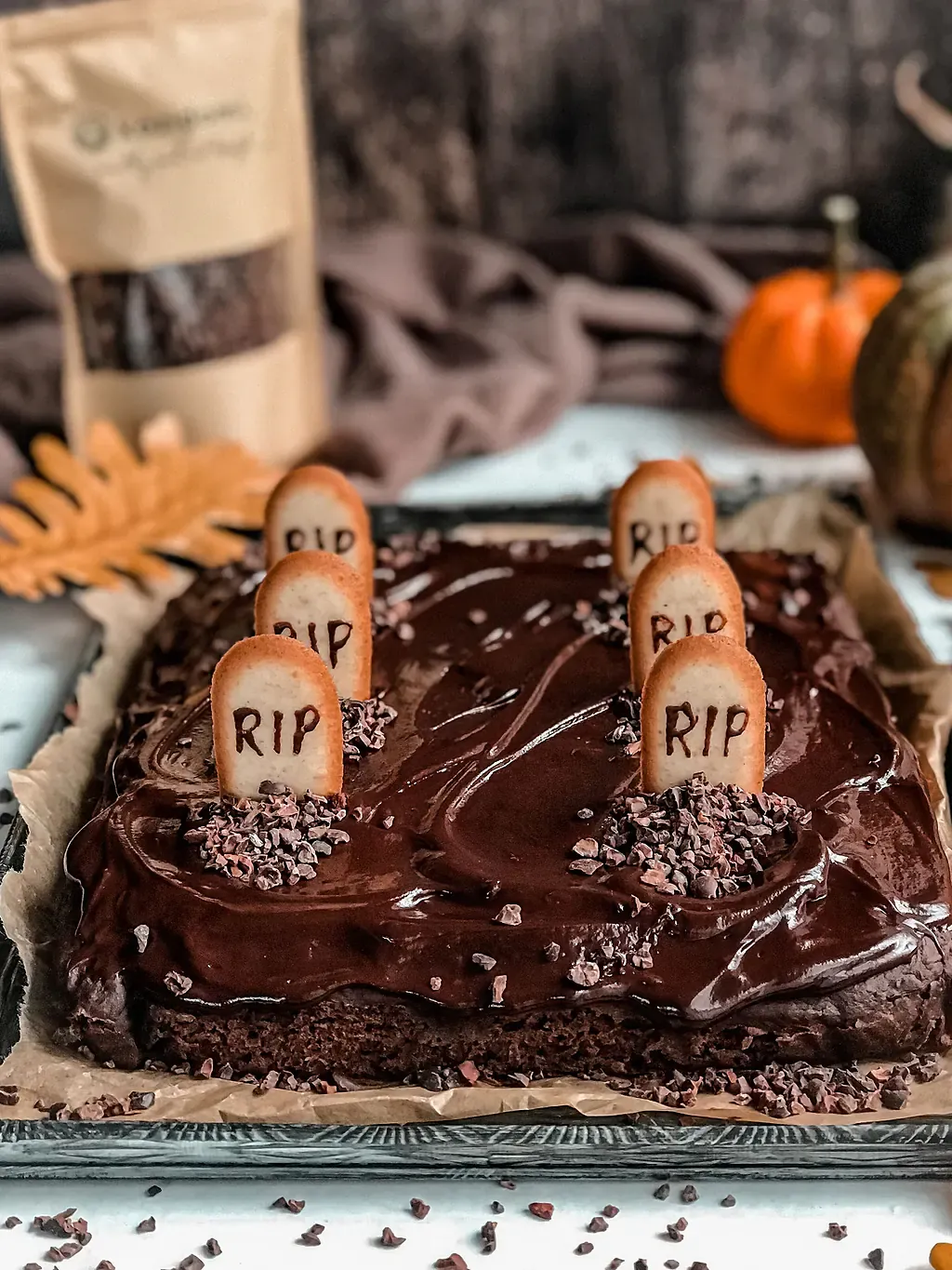Gâteau d'Halloween à base de courgette