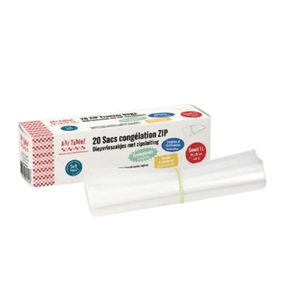 Sacs Congélation Zippés Recyclables 20 Unités Ah Table -13