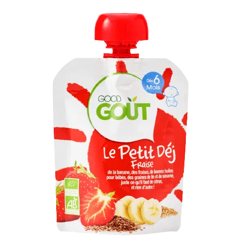 Gourde Le Petit Déj Fraise dès 6 mois