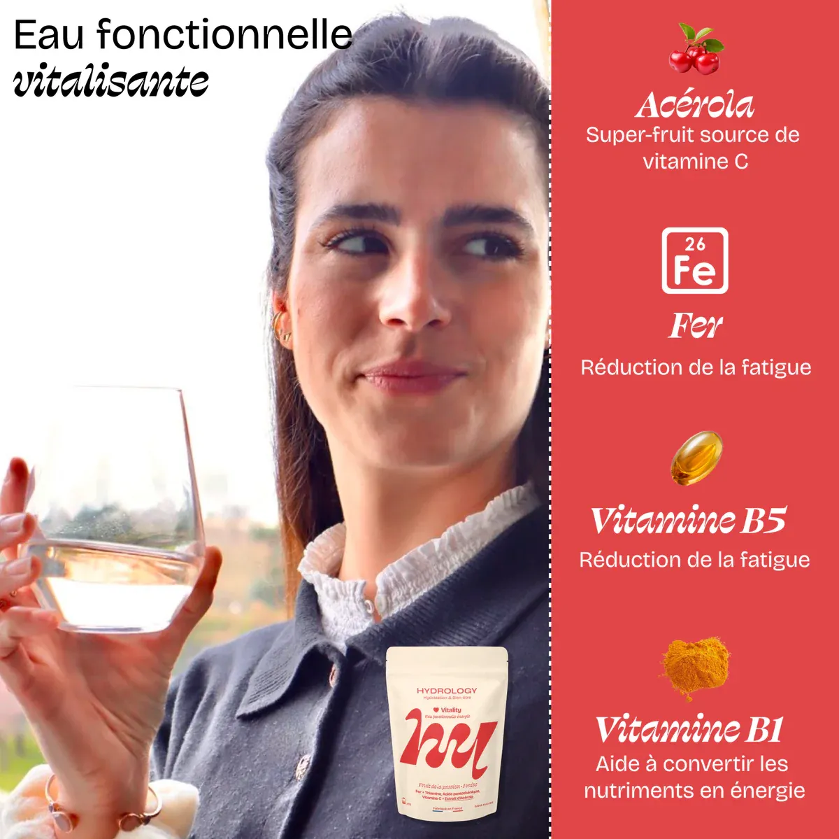 Functional energy drink passion fruit tablet