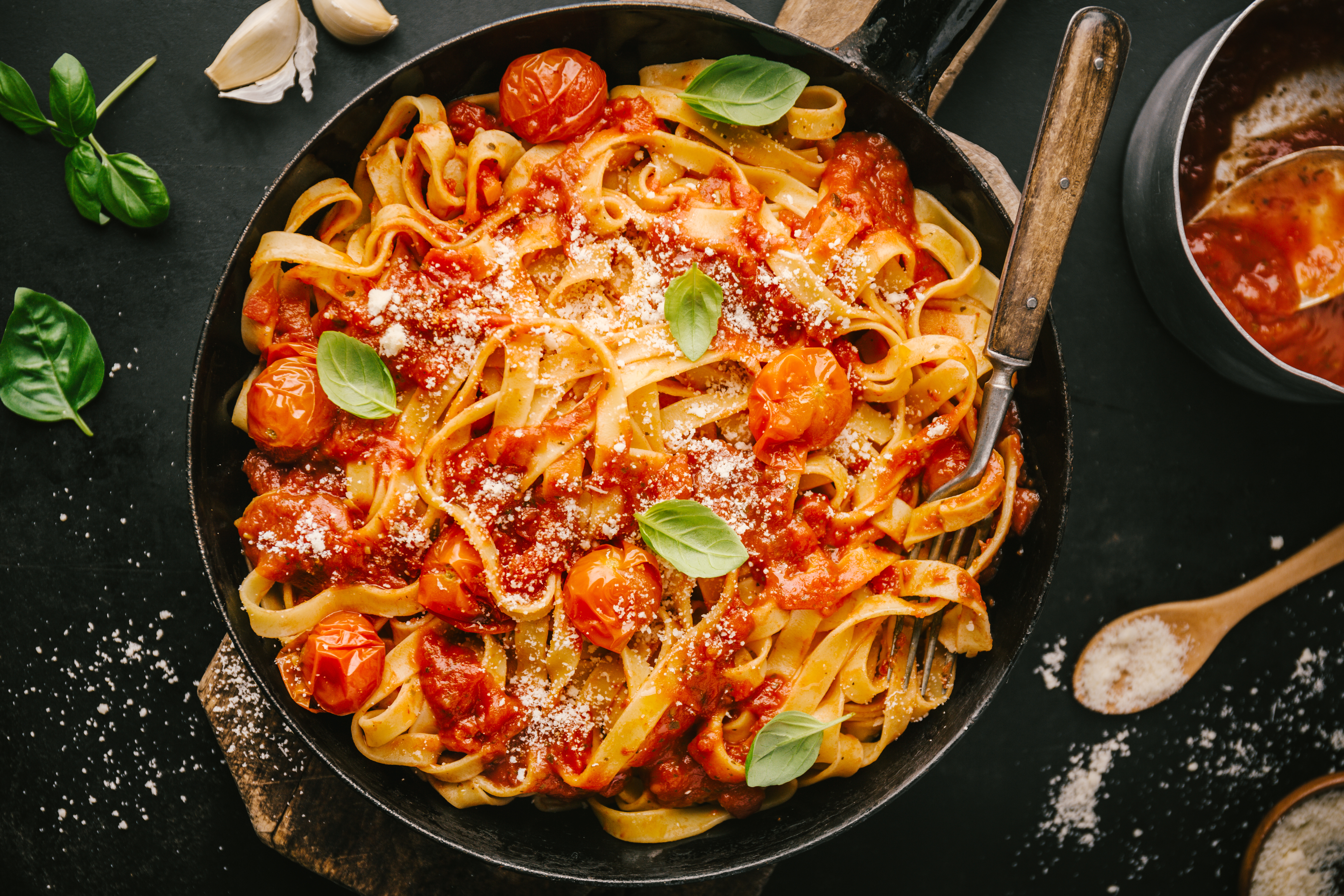 Tagliatelle à la tomate