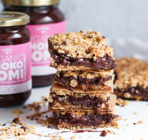 Breakfast bars met Chokodomi broodbeleg
