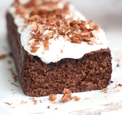 Chocolade Quinoa Cake met Kokosroom (recept van Saveurs Green)