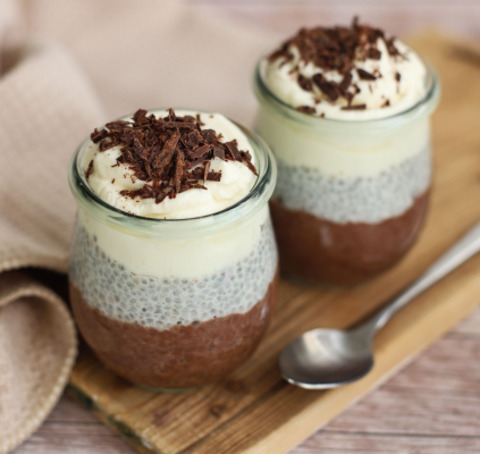 Chia pudding façon tiramisu