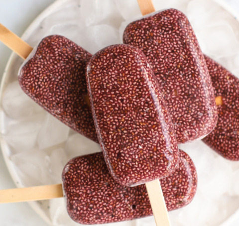 Glace aux graines de chia et açaï