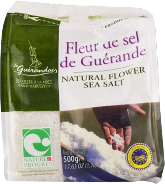 Fleur de sel de Guérande 500g, GUERANDAIS, Sels