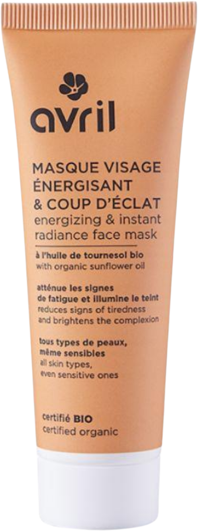 Masque visage énergisant & coup d’éclat Bio