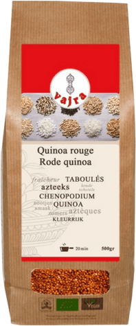 Quinoa rouge 500g, VAJRA, Céréales