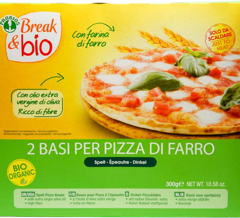 Fond de pizza 100% épeautre 300g, BREAK & BIO, Pains, toasts et