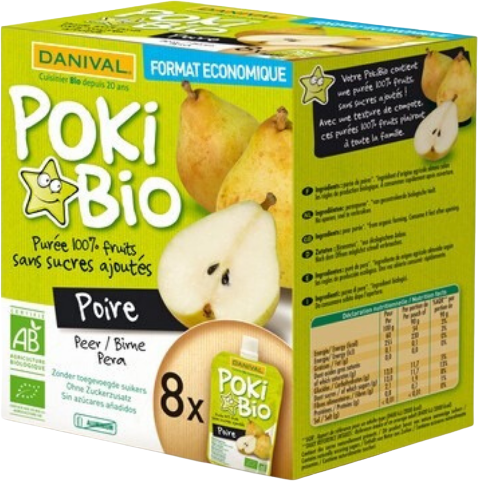 Danival Poki - Poire Bio 4x90g