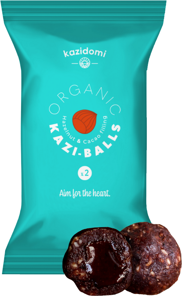Kazi-Balls Boules Energie Noisettes & Cœur Cacao Bio 40g