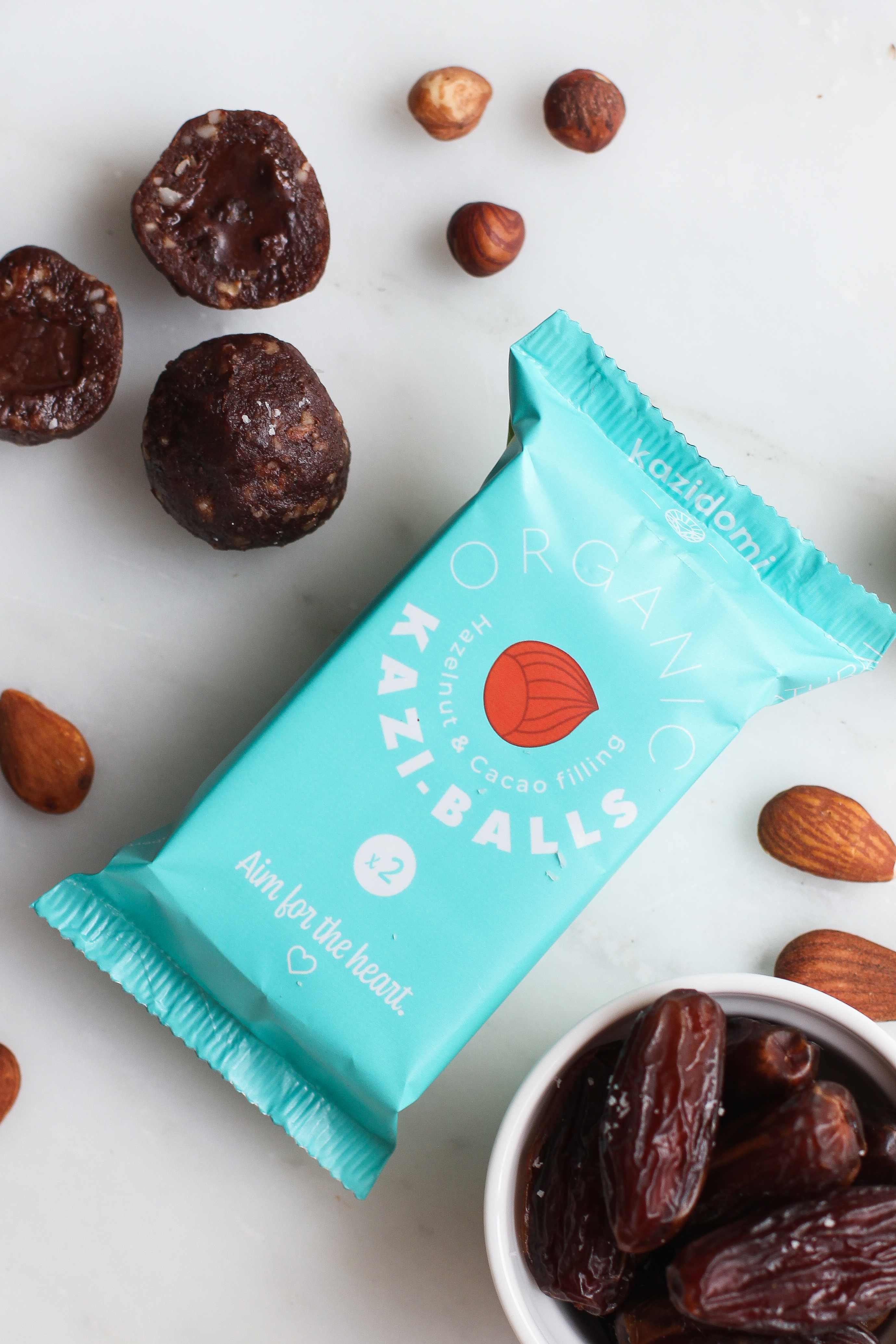 Kazi-Balls Boules Energie Noisettes & Cœur Cacao Bio 40g