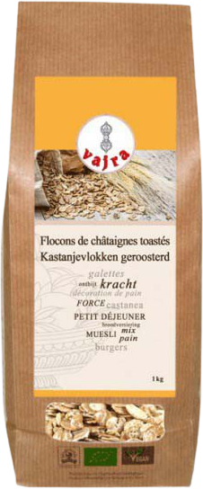 Flocons de Châtaigne 500g, VAJRA, Céréales