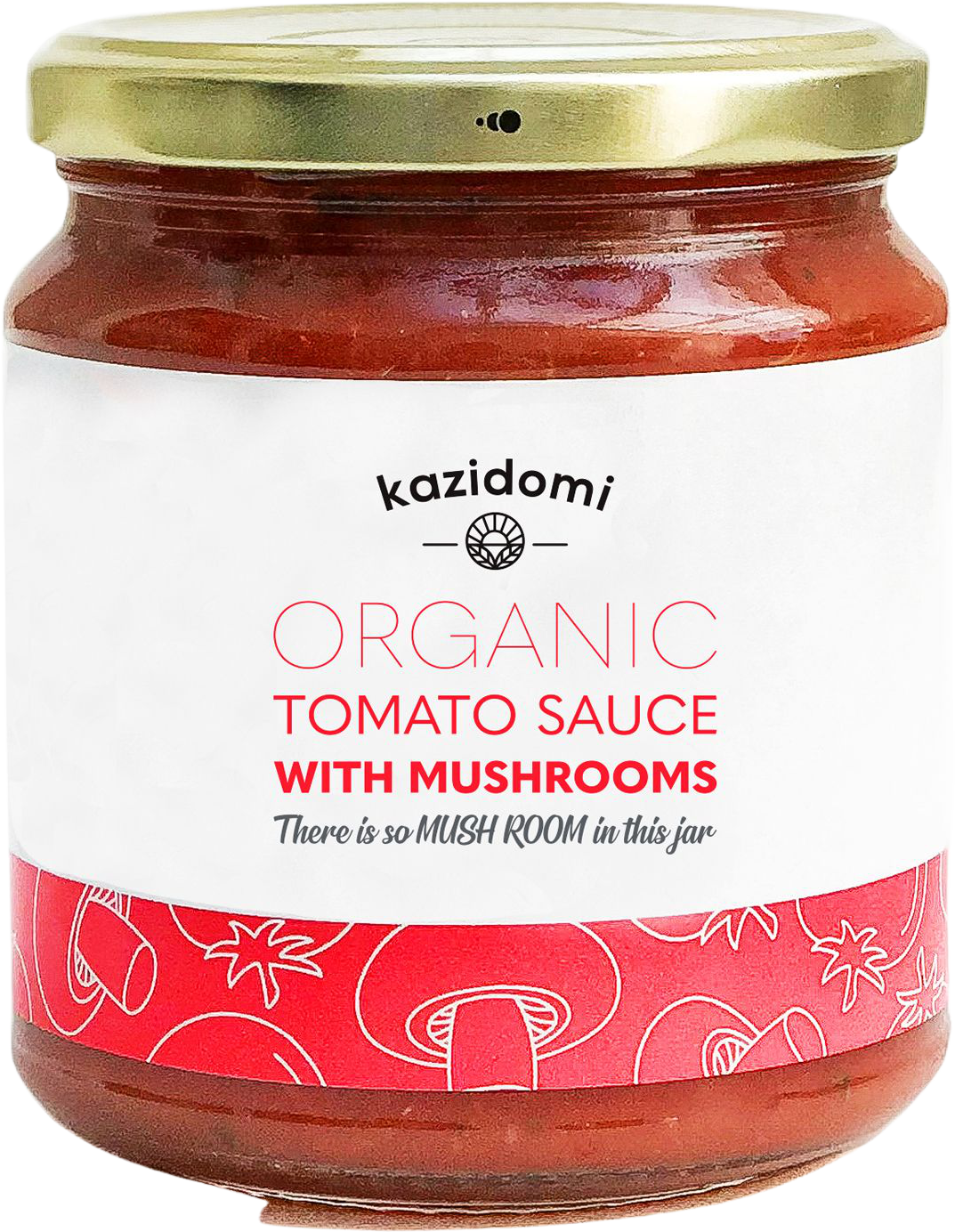 Kazidomi - Sauce Tomate aux Champignons Bio 300g