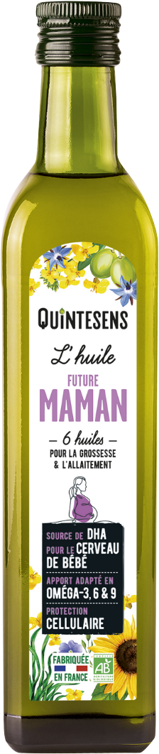 Quintesens - Mélange 6 huiles pour femmes enceintes 500ml (bio)