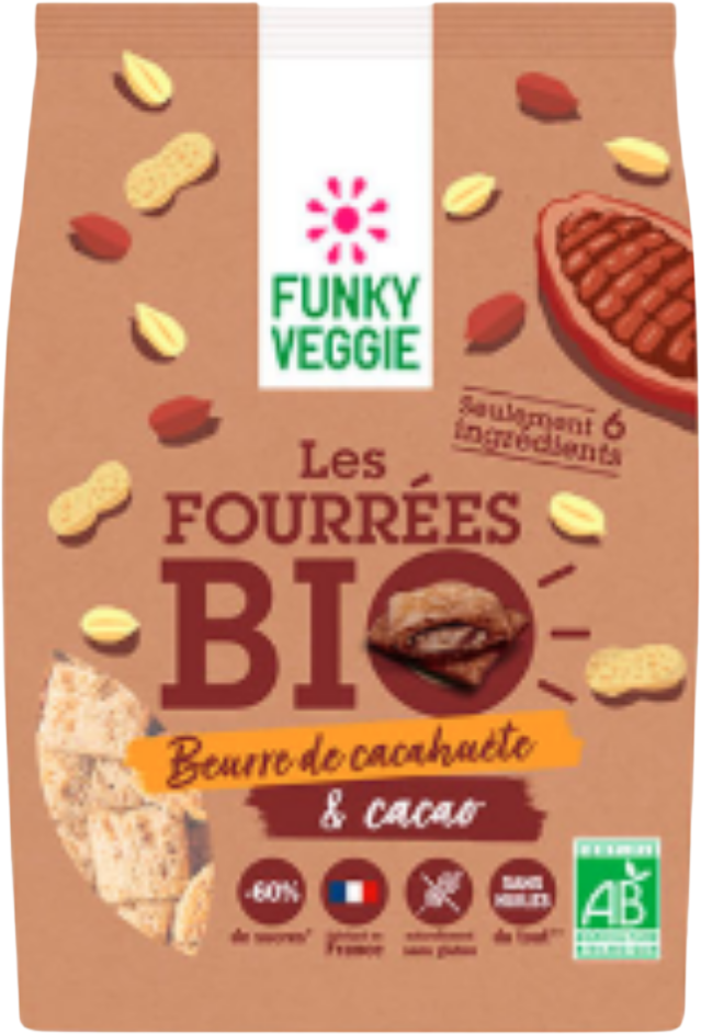Les Fourrées Bio Beurre de Cacahuète & Cacao Bio