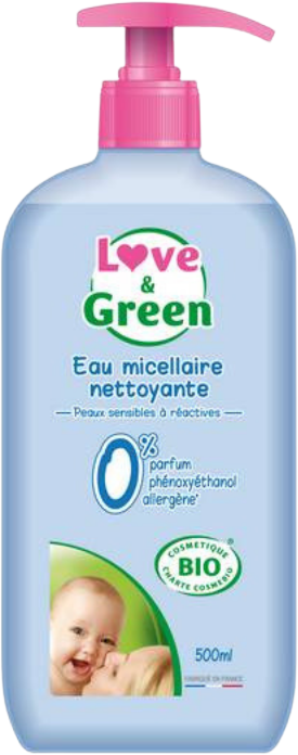 Love&Green - Eau nettoyante 500 ml