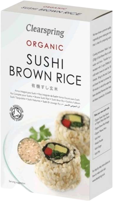 Riz complet pour sushis 500g, CLEARSPRING, Riz